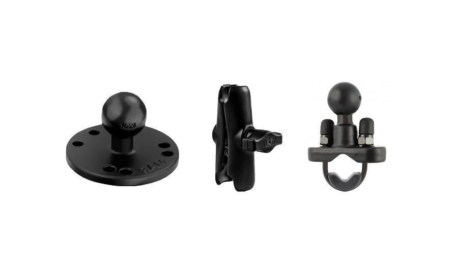RAM Mounts sestava s kruh. adaptérem a objímkou pro průměr 12,7 - 31,75 mm, RAM-B-149-202U