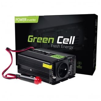 Green Cell Power Inverter 12V-tól 230V-ig, 150W/300W, módosított szinuszos, 12V-os, 230V-os, 150W/300W-os, módosított szinuszos