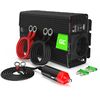 Invertor de putere Green Cell de la 12V la 230V, 500W/1000W, sinusoidă modificată