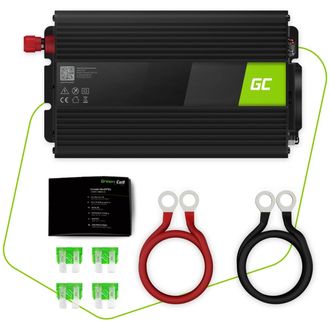 Green Cell Power Inverter 12V - 230V, 1000W/2000W, módosított szinuszos, 12V - 230V-ra