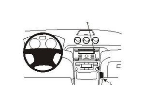 Brodit ProClip Halterung für Ford S-Max 06-15/Galaxy 07-14, Mitte rechts unten