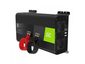 Green Cell Power Inverter PRO feszültségátalakító 12V-ról 230V-ra, 1000W/2000W, tiszta szinusz hullámmal