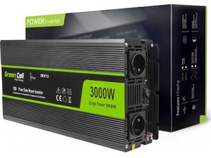 Green Cell Power Inverter 12V-230V, 3000W/6000W, sérült csomagolásban