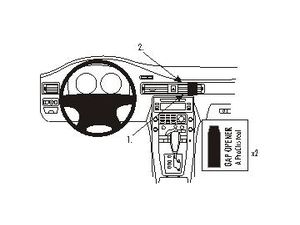 Brodit ProClip montážní konzole pro Volvo S80 07-11, V70 II 08-11, XC70 08-11, na střed