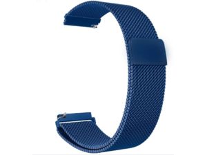 Mobilly univerzální řemínek s magnetickým zapínáním, Milánský tah, 22 mm, modrý