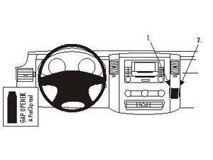 Brodit ProClip für Mercedes Benz Sprinter 07-18/Volkswagen Crafter 07-16, Mitte rechts