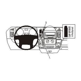 Brodit ProClip за Citroen Jumper/Fiat Ducato/Peugeot Boxer 07-14, централно ляво