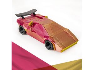 Polymaker Panchroma PLA Dual Silk Aubergine (Lime-Magenta)