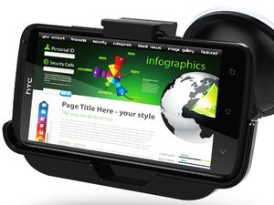 Kidigi držák do vozu s nabíjením pro HTC ONE X