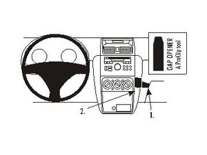 Brodit ProClip montážní konzole pro Suzuki SX4 07-15, Fiat Sedici 07-09, na střed