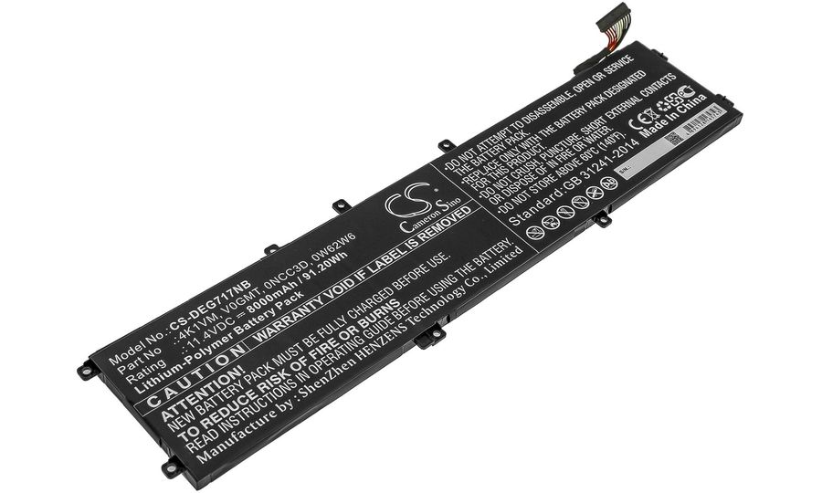 Akku für Dell G7 17 7700 und andere, 8000 mAh, Li-Pol