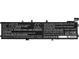 Akku für Dell G7 17 7700 und andere, 8000 mAh, Li-Pol