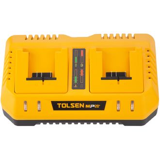 TOLSEN Зарядно устройство 20 V, 4A, за 2 батерии