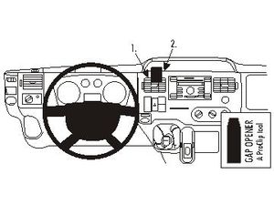 Brodit ProClip rögzítő konzol Ford Transit 07-13, bal középen