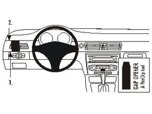 Brodit ProClip za BMW 316-330/E90/E91/ E92/E93 05-12, (ne za leseno ploščo), levo