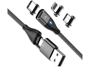 Cablu magnetic 6in1, Power Delivery, 100W (20V/5A), 1,8m