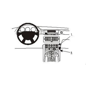 Brodit ProClip montážní konzole pro Land Rover Range Rover 02-12, na střed vpravo