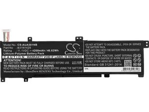 Akku für Asus A501c1-Z1-C10, Fx51lb, Vivobook K501 uq und andere , 4200 mAh, Li-Ion