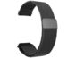 Curea universală de înlocuire din metal, cu închidere magnetică, cu tragere milaneză, 22 mm, negru