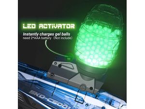 Sunny Blaster SKD-2, pistol cu peleți cu gel de apă cu accesorii, albastru
