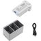 ACTION Зарядно устройство за 3 батерии за DJI Mini 3/4 и Mini 3/4 Pro, алтернатива + 3 батерии за DJI Mini 3/4 и Mini 3/4 Pro