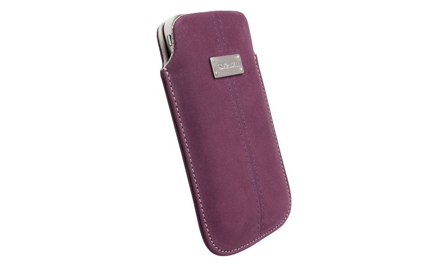 Krusell pouzdro Luna Nubuck XXL - 125x69x14 mm (švestková)