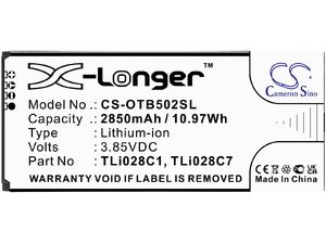Akku für Alcatel 1b 2020, Alcatel Ot-5002a (entspricht Alcatel TLI028C1), 2850 mAh