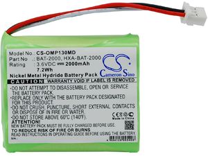 Baterie pentru Omron HBP-1300 (eq. HXA-BAT-2000), 2000mAh