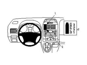 Brodit ProClip Citroen Jumpy II/Fiat Scudo/Peugeot Expert 07-16/Toyota ProAce 13-16, за център