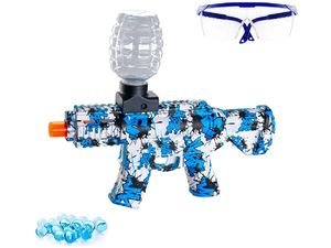Sunny Blaster M416, mini útočná puška na vodní gelové kuličky s příslušenstvím, modrá