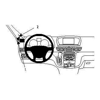 Brodit ProClip montážní konzole pro Honda Odyssey 11-17, vlevo na sloupek