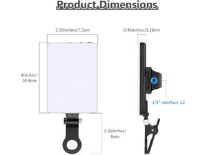 Neewer NL-60AI mini-lumină foto permanentă, 60 de LED-uri ultra-luminoase, 4W