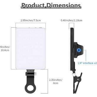 Neewer NL-60AI mini-lumină foto permanentă, 60 de LED-uri ultra-luminoase, 4W