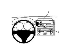 Brodit Suport de montare ProClip pentru Mazda CX-9 07-15 USA, pe centru