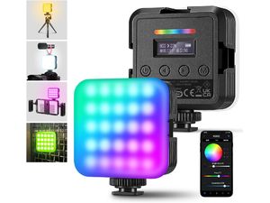 Neewer RGB62 mini-lumină foto permanentă, 61 de LED-uri RGB ultra-luminoase, 6W