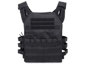 Vesta tactică, purtător de plăci balistice, sistem MOLLE, negru