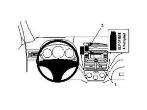 Brodit ProClip за Subaru Impreza/Forester 08-12/Outback Sport 08-11/WRX 08-14, за център