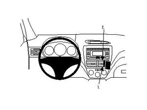 Brodit Монтажна скоба ProClip за Subaru Forester 08-12/Impreza 08-12, по средата