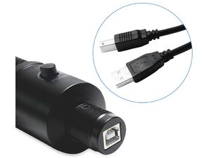 Microfon cu condensator cu USB și trepied