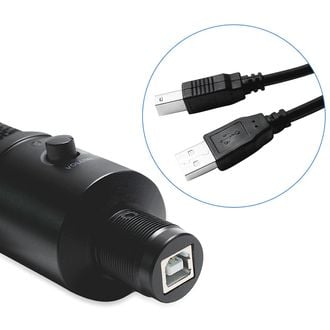 Microfon cu condensator cu USB și trepied