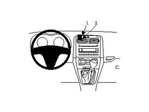 Brodit ProClip tartókonzol Toyota Corolla 08-11