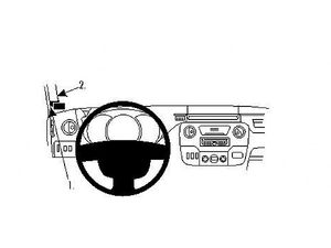 Brodit ProClip pro Renault Master/Opel Movano 11-19/Nissan NV400 12-20, vlevo na sloupek