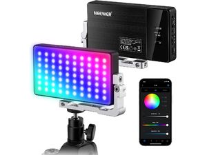 Neewer SL90 PRO lumină foto permanentă, 80 de LED-uri BI-Color, 70x LED-uri RGB, 12W
