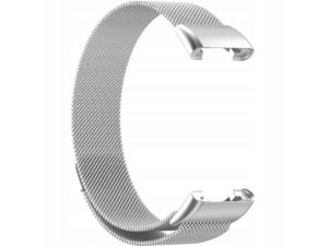 Cureaua Mobilly pentru Xiaomi Band 7 Pro, curea milaneză, argintie