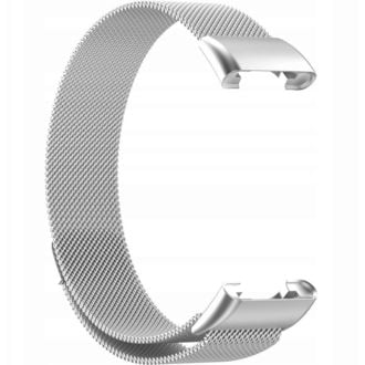 Cureaua Mobilly pentru Xiaomi Band 7 Pro, curea milaneză, argintie