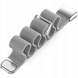 Cureaua Mobilly pentru Xiaomi Band 7 Pro, curea milaneză, argintie