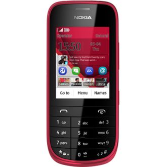 Nokia Asha 203 червено