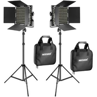 Neewer 660 set 2x lumină foto permanentă bicoloră, 330x rece + 330x cald LED, 40W