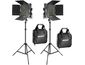 Neewer 660 комплект 2x Bi-Color постоянна фотосветлина, 330x студена + 330x топла LED, 40W