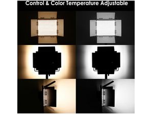 Neewer 660 комплект 2x Bi-Color постоянна фотосветлина, 330x студена + 330x топла LED, 40W